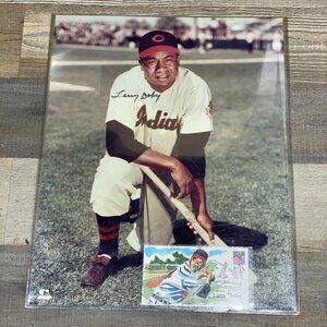 Signed Original Larry Doby Indians Team Baseball MLB Memorabilia Autograph